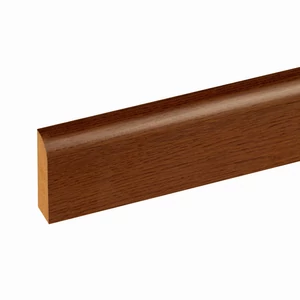 W-STEP || szegélyléc laminált padlóhoz, sötét tölgy mintás, 2400x60x15 mm