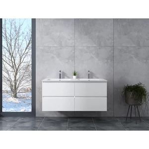 Dijon || White fürdőszoba szekrény mosdóval 120cm