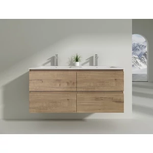 Dijon Sonoma fürdőszoba szekrény mosdóval 120cm Dijon Sonoma fürdőszoba szekrény mosdóval 120cm