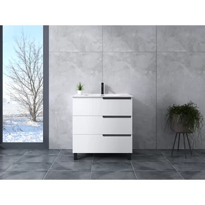 Torino || White fürdőszoba szekrény mosdóval 60cm