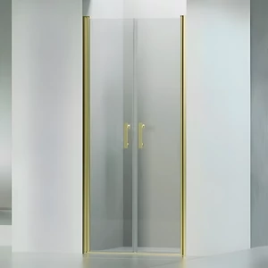 Westy || Gold 80 kétszárnyú nyíló zuhanyajtó, 195cm, 6mm, NANO