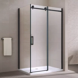 Milano || Duo Black zuhanykabin 80x120, 195cm, 8mm, NANO