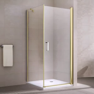 Rubio || Gold zuhanykabin 80x80, 195cm, 6mm, NANO