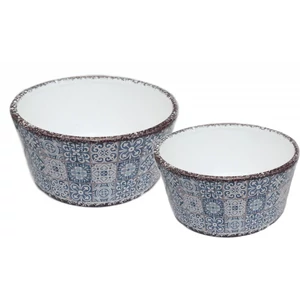 KERÁMIA KASPÓ 2 DARABOS VINTAGE KÉK