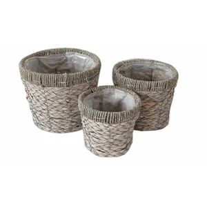 FONOTT KASPÓ SZETT MŰANYAG BÉLÉSSEL, 3 DARABOS, KÖR ALAKÚ, NATÚR