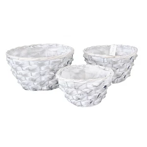 FONOTT KASPÓ SZETT MŰANYAG BÉLÉSSEL, 3 DARABOS, KÖR ALAKÚ, FEHÉR