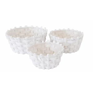 FONOTT KASPÓ SZETT MŰANYAG BÉLÉSSEL, 3 DARABOS, FŰZÖTT, FEHÉR