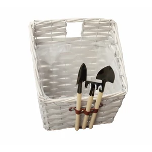 FONOTT FALIKASPÓ MŰANYAG BÉLÉSSEL ÉS KERTI SZERSZÁMOKKAL, FEHÉR