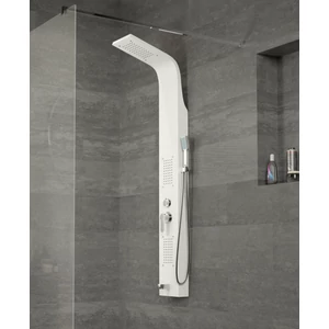 Merin || White zuhanypanel, rozsdamentes acél