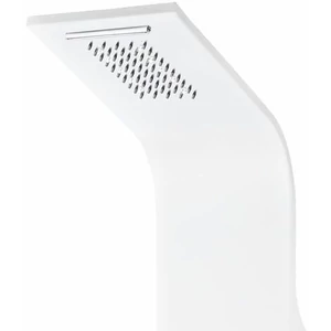 Verona || White termosztátos zuhanypanel, rozsdamentes acél, LED