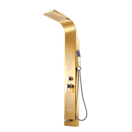 GOLD zuhanypanel, rozsdamentes acél GOLD zuhanypanel, rozsdamentes acél
