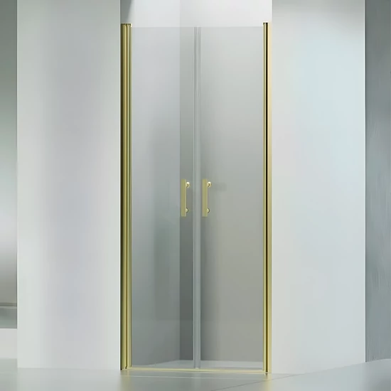 Westy || Gold 80 kétszárnyú nyíló zuhanyajtó, 195cm, 6mm, NANO