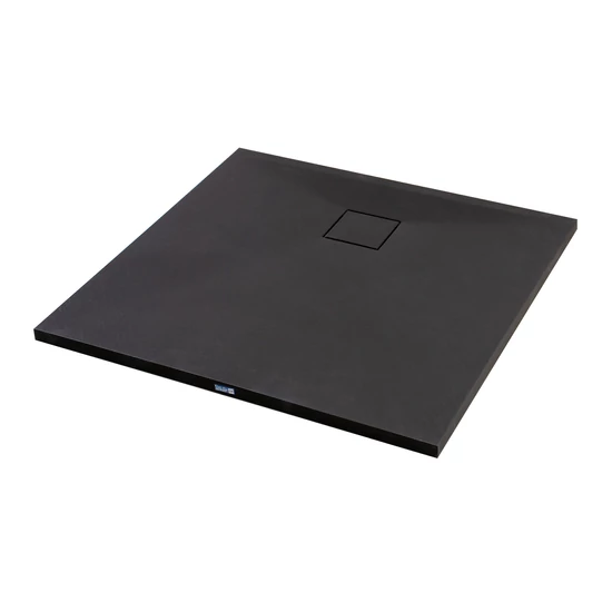 Cagliari Black 80x80x2,6 cm szögletes, SMC zuhanytálca szifonnal