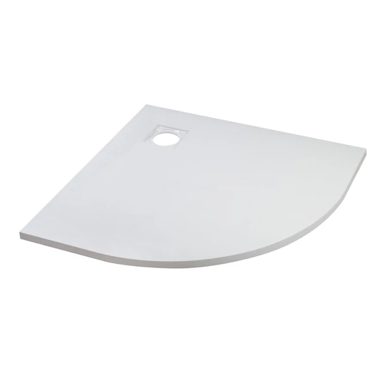 Cagliari White 80x80x2,6 cm íves, SMC zuhanytálca szifonnal