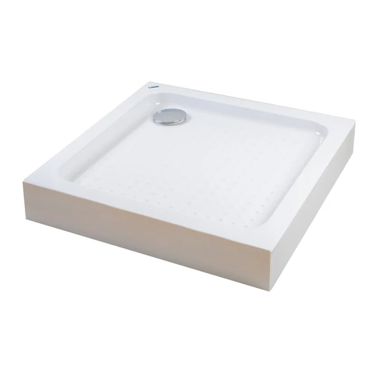 Almagro 90x90x13,5 cm szögletes, akril zuhanytálca szifonnal