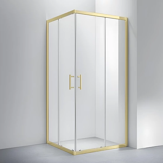 Motril || Gold zuhanykabin 80x80 190cm, 6mm, NANO