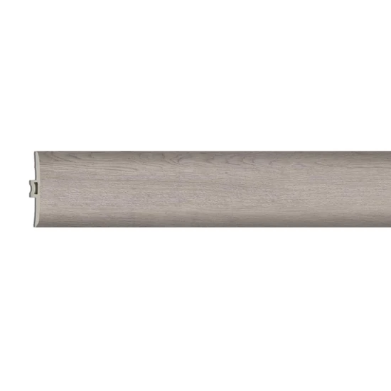 W-STEP || burkolatváltó SPC padlóhoz, ragasztható, szürke tölgy mintás, 2400x46x7 mm