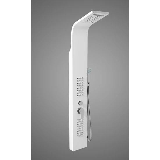 Alegre White zuhanypanel, rozsdamentes acél Alegre White zuhanypanel, rozsdamentes acél