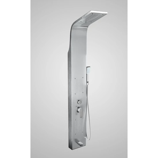 Merin Silver zuhanypanel, rozsdamentes acél