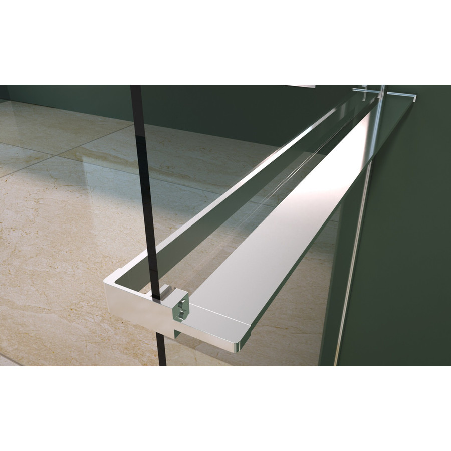 Rochelle || Chrome zuhanypolc és törölközőtartó zuhanyfalhoz, 140 cm