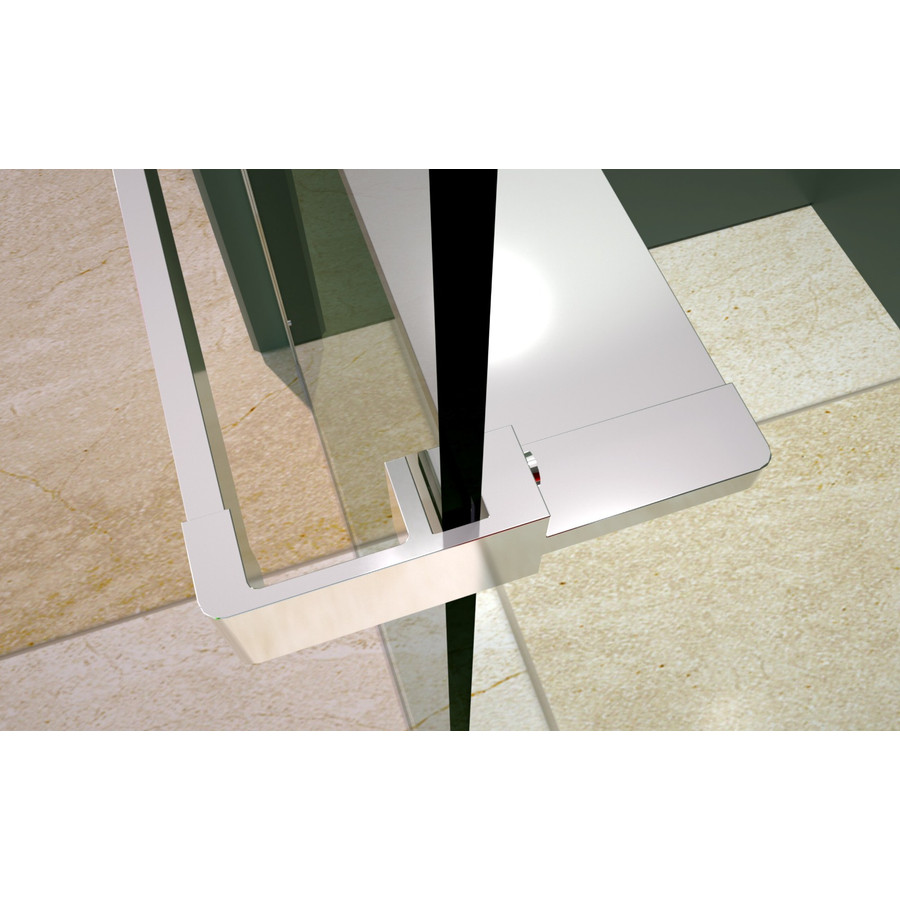 Rochelle || Chrome zuhanypolc és törölközőtartó zuhanyfalhoz, 140 cm