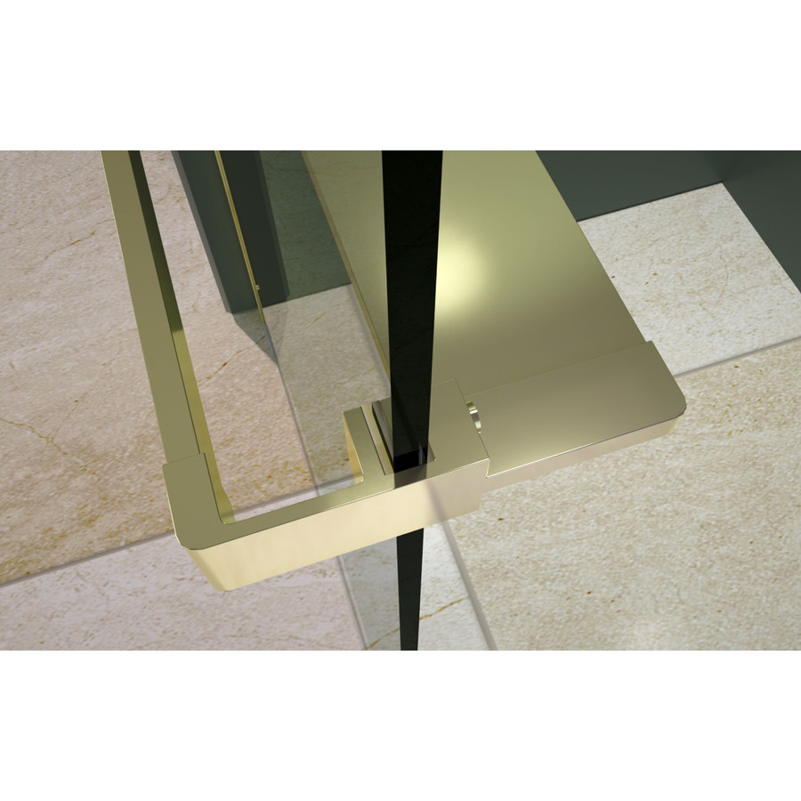 Rochelle || Gold zuhanypolc és törölközőtartó zuhanyfalhoz, 140 cm