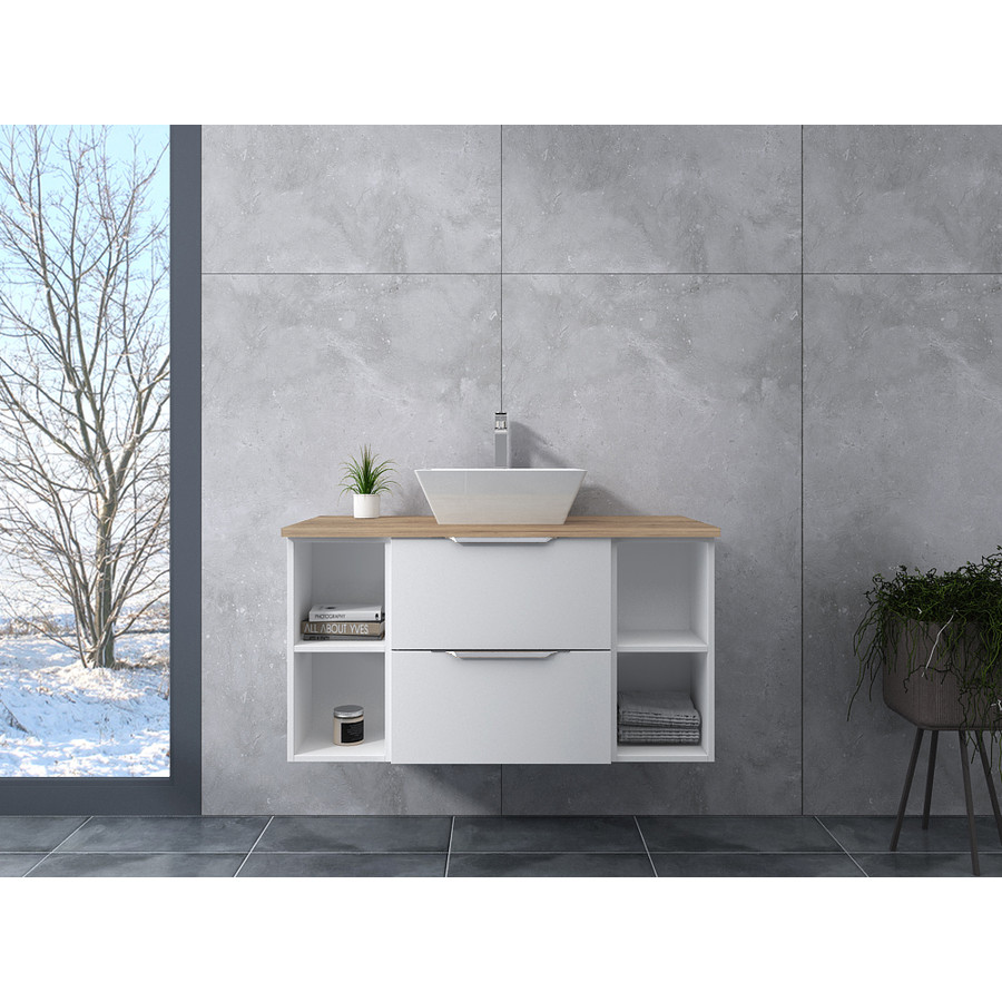 Rennes || White fürdőszoba szekrény mosdóval