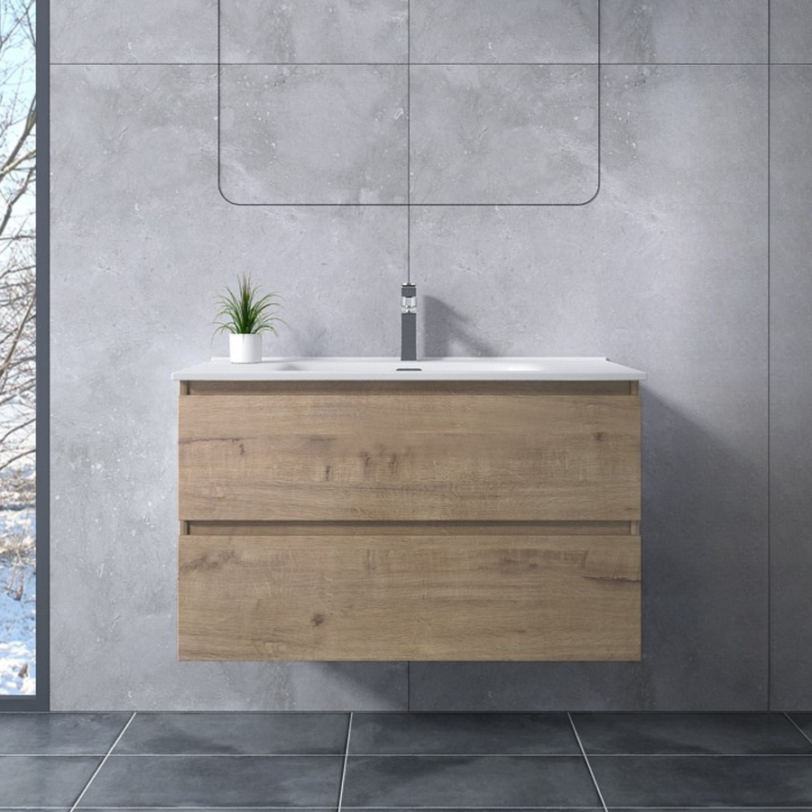 Catania || Sonoma fürdőszoba szekrény mosdóval 60cm