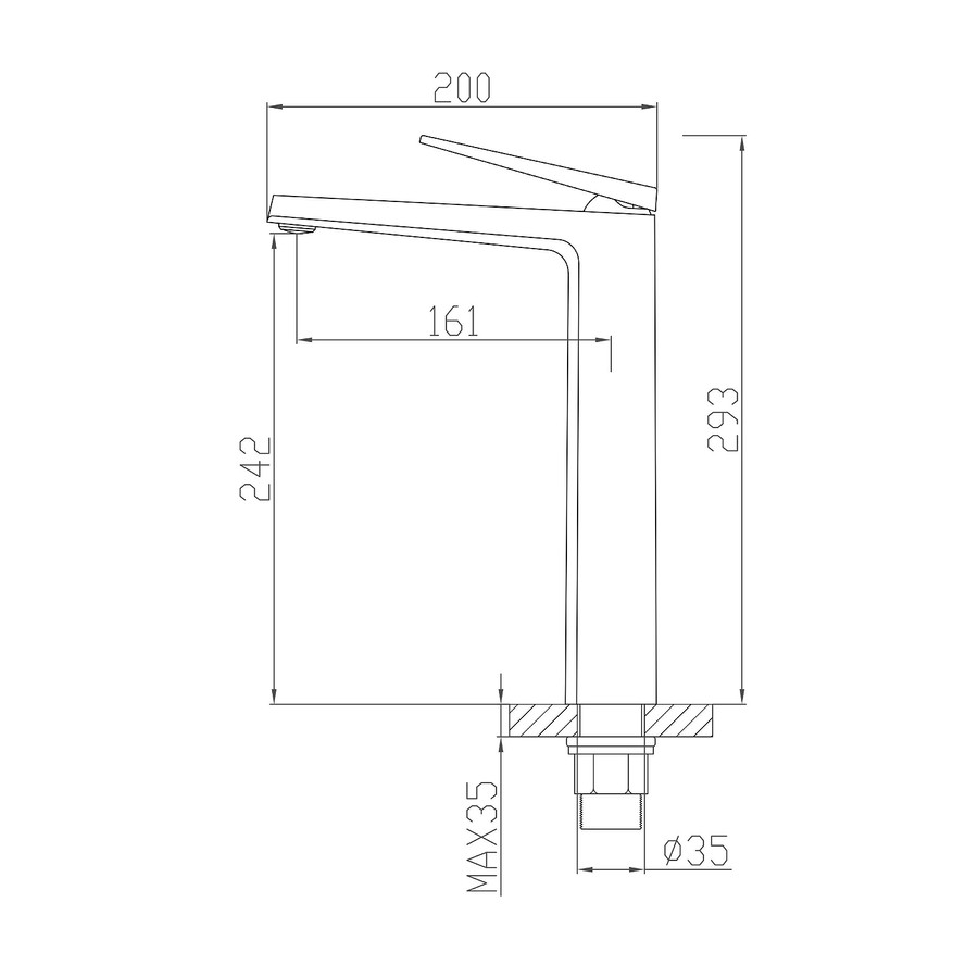 Singapore || Black magasított mosdó csaptelep