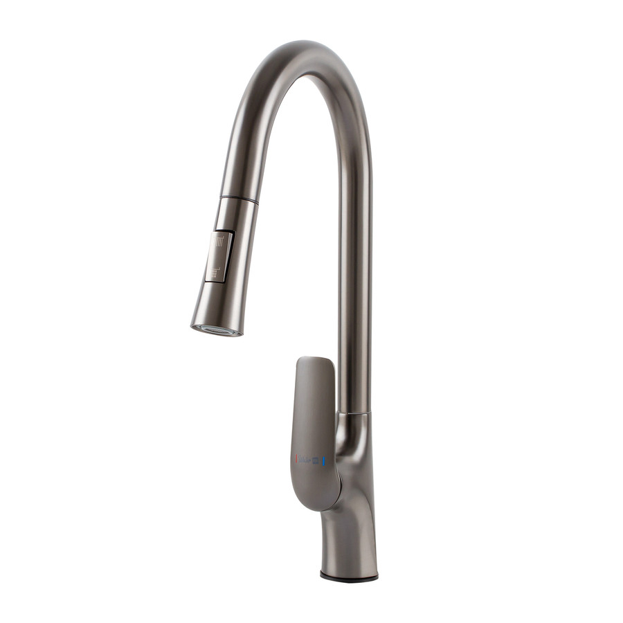 Ibiza || Gun Grey kihúzható konyhai csaptelep