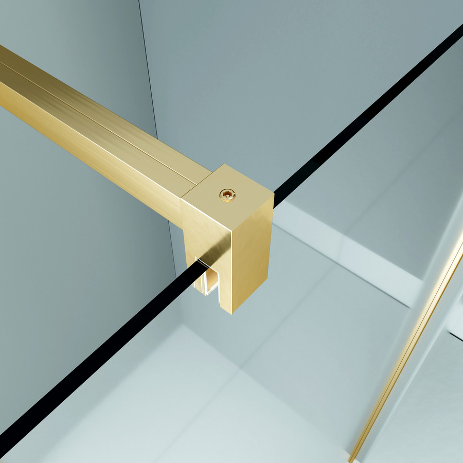 Rubio || Gold zuhanykabin 80x80, 195cm, 6mm, NANO