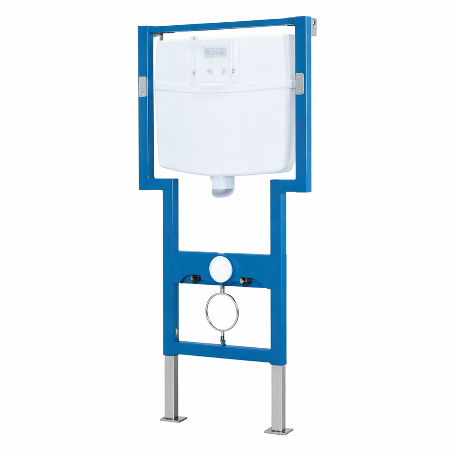 SAST-630 || Beépíthető, falba építhető WC tartókeret és tartály, kétgombos nyomólappal