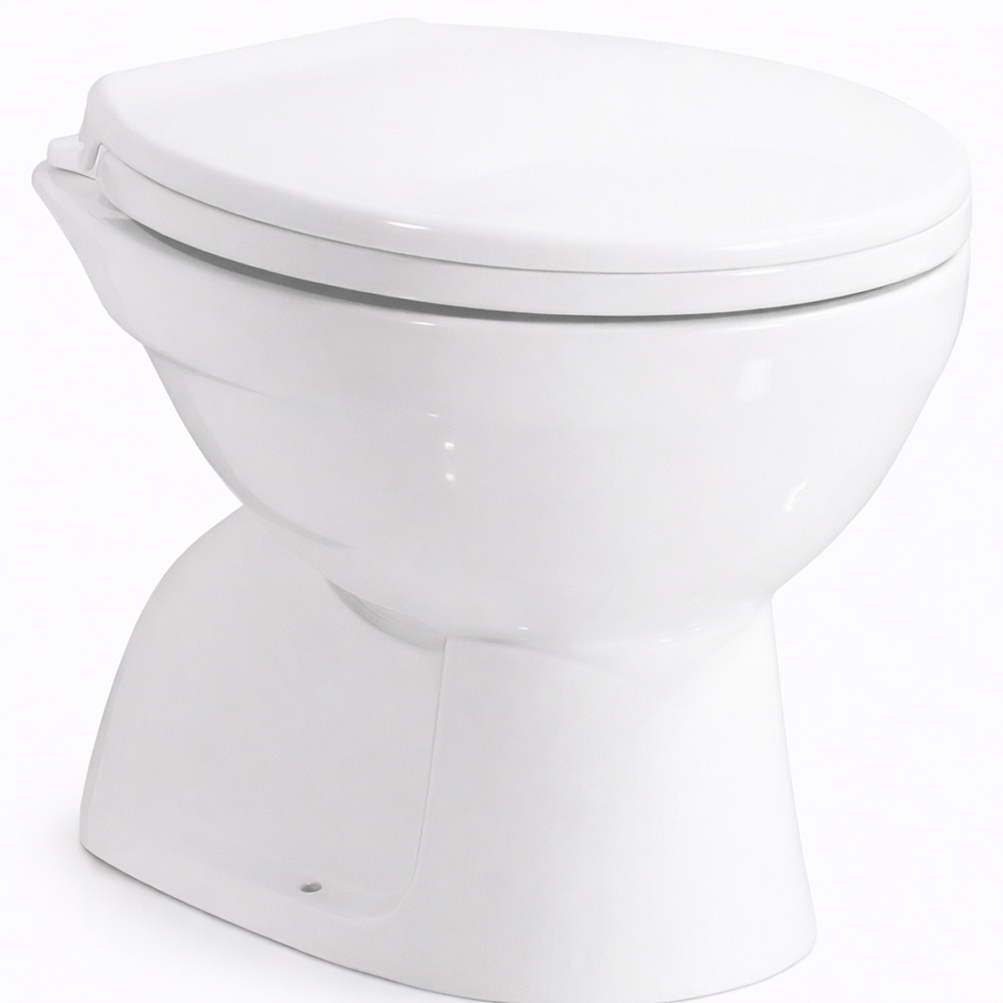 EUROPA || mélyöblítéses WC csésze ülőkével, kerámia, fehér, alsó kifolyású