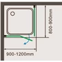 Kép 8/8 - Pilas zuhanykabin 80x120, 195cm, 6mm