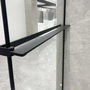 Kép 2/7 - Rochelle || Black zuhanypolc és törölközőtartó zuhanyfalhoz, 140 cm