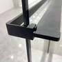 Kép 3/7 - Rochelle || Black zuhanypolc és törölközőtartó zuhanyfalhoz, 140 cm