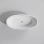Kép 3/4 - OVAL szabadon álló fürdőkád, fehér, 155x80x58 cm