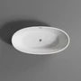 Kép 3/4 - OVAL || szabadon álló fürdőkád, fehér, 155x80x58 cm