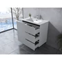 Kép 2/3 - Torino White fürdőszoba szekrény mosdóval 60cm