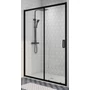 Kép 4/5 - Elche Black 140 toló zuhanyajtó, 190cm, 6mm, NANO