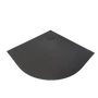 Kép 1/5 - Cagliari Black 80x80x2,6 cm íves, SMC zuhanytálca