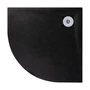 Kép 4/11 - Cagliari Black 80x80x2,6 cm íves, SMC zuhanytálca szifonnal