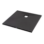 Kép 2/11 - Cagliari Black 80x80x2,6 cm szögletes, SMC zuhanytálca szifonnal