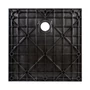 Kép 5/11 - Cagliari Black 80x80x2,6 cm szögletes, SMC zuhanytálca szifonnal