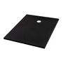 Kép 2/12 - Cagliari || Black 80x100x2,6 cm szögletes, SMC zuhanytálca szifonnal