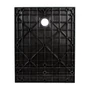 Kép 5/12 - Cagliari || Black 80x100x2,6 cm szögletes, SMC zuhanytálca szifonnal