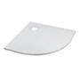 Kép 2/11 - Cagliari White 80x80x2,6 cm íves, SMC zuhanytálca szifonnal