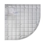 Kép 6/11 - Cagliari White 80x80x2,6 cm íves, SMC zuhanytálca szifonnal