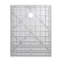 Kép 5/11 - Cagliari || White 90x120x2,6 cm szögletes, SMC zuhanytálca szifonnal