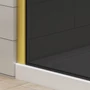 Kép 4/5 - Walk-in || Gold zuhanyfal, füstüveggel 80, 200cm, 8mm, NANO